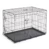 36" Pet Kennel Cat Dog Folding Steel Crate Animal Playpen Wire Metal